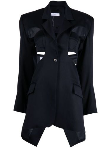 Blazer boutonné à découpes - Rokh - Modalova