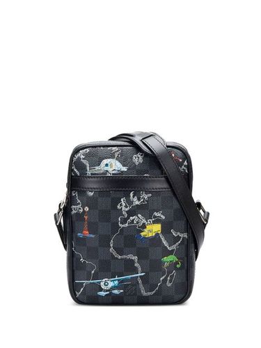 Sac à bandoulière Damier Graphite Renaissance Map Danube Slim PM pre-owned (2019) - Louis Vuitton Pre-Owned - Modalova