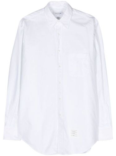 Chemise en coton à patch logo - Thom Browne - Modalova