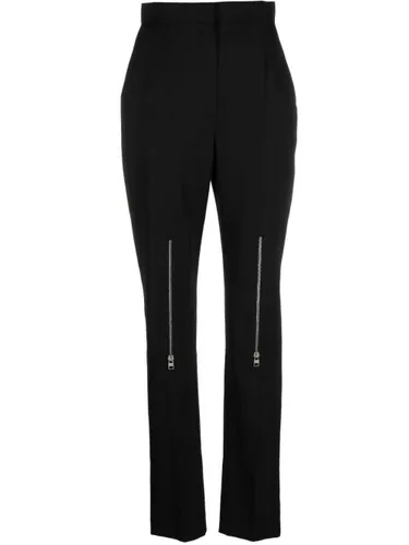 Pantalon zippé à taille haute - Alexander McQueen - Modalova