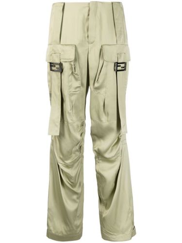 Pantalon satiné à poches cargo - FENDI - Modalova