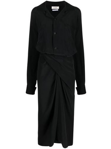 Robe boutonnée à manches longues - QUIRA - Modalova