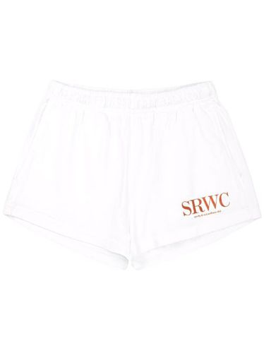 Short en coton à logo imprimé - Sporty & Rich - Modalova