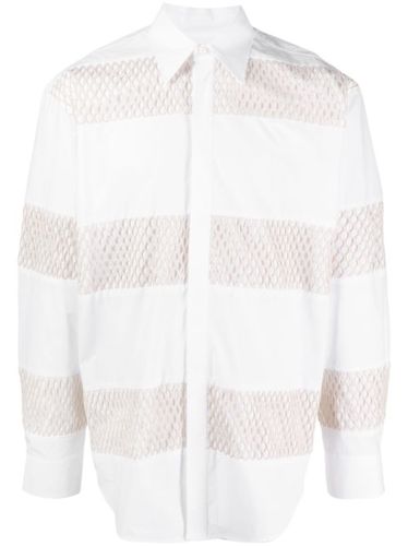 Chemise en coton biologique à rayures - MSGM - Modalova