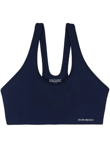 Brassière de sport à logo imprimé - Sporty & Rich - Modalova