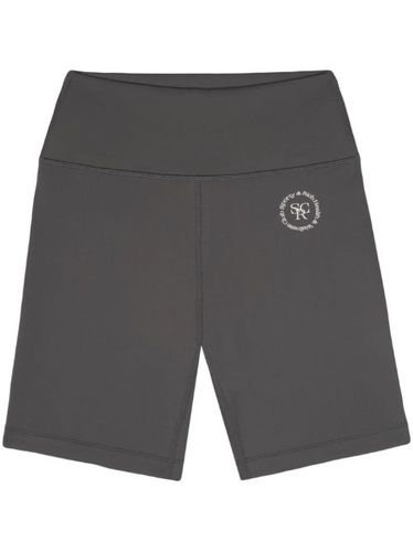 Short cycliste à logo imprimé - Sporty & Rich - Modalova