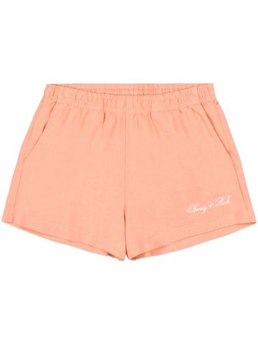 Short en coton à logo imprimé - Sporty & Rich - Modalova