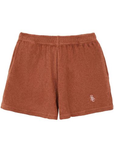 Short en tissu éponge à logo brodé - Sporty & Rich - Modalova