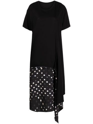 Robe mi-longue asymétrique à pois - Y's - Modalova