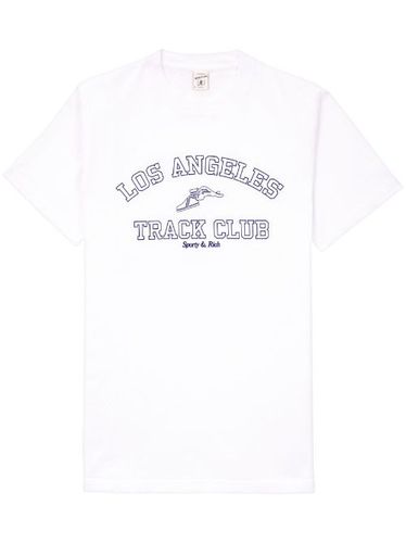 T-shirt Track Club en coton - Sporty & Rich - Modalova