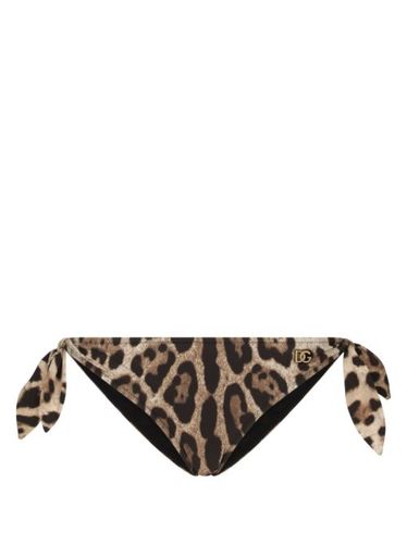 Bas de bikini à imprimé léopard - Dolce & Gabbana - Modalova