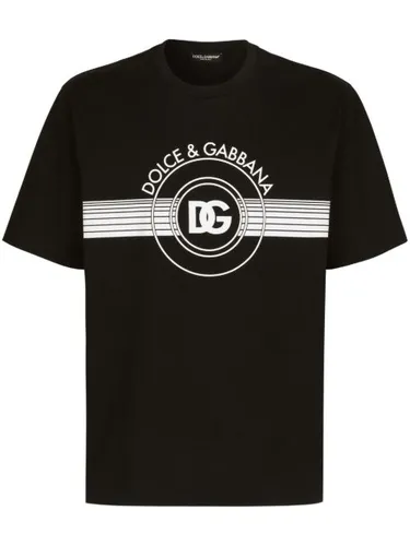 T-shirt en coton à logo imprimé - Dolce & Gabbana - Modalova