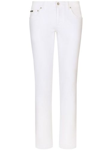 Jean skinny à plaque logo - Dolce & Gabbana - Modalova