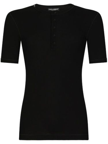 T-shirt à col tunisien - Dolce & Gabbana - Modalova