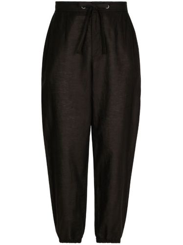 Pantalon à patch logo - Dolce & Gabbana - Modalova