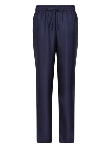 Pantalon à logo en soie brodé DG Essentials - Dolce & Gabbana - Modalova