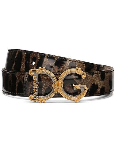 Ceinture imprimée à boucle DG - Dolce & Gabbana - Modalova