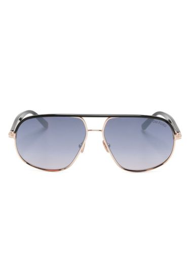 Lunettes de soleil Maxwell à monture pilote - TOM FORD Eyewear - Modalova