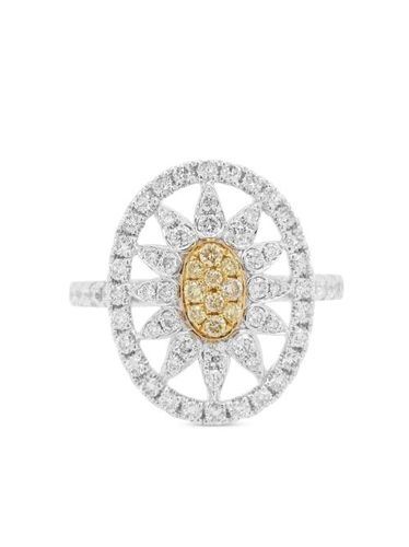 Bague en or 18ct et platine sertie de diamants - HYT Jewelry - Modalova
