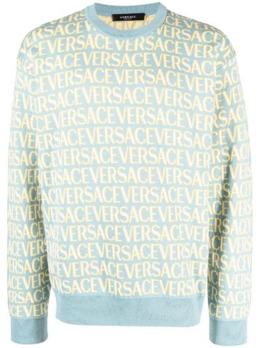 Versace pull Versace Allover - Bleu - Versace - Modalova