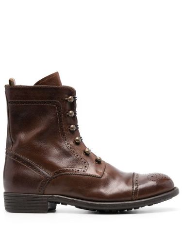 Bottines en cuir à perforations - Officine Creative - Modalova