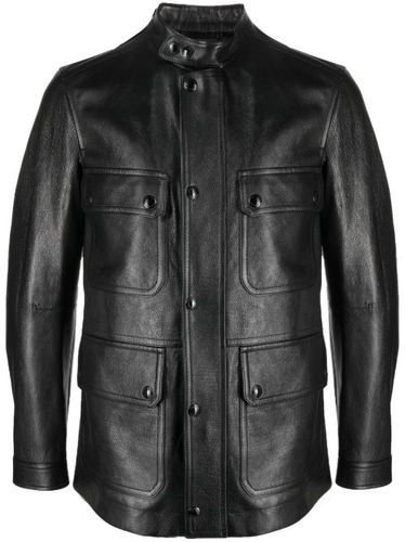 Veste en cuir à fermeture zippée - TOM FORD - Modalova