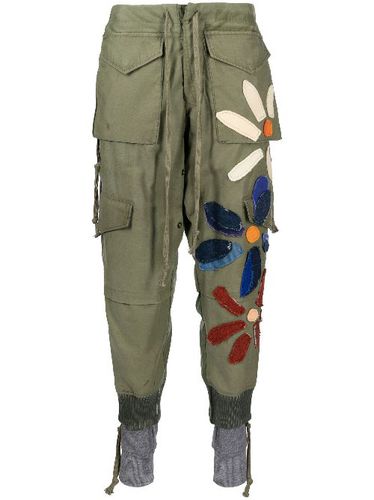 Pantalon de jogging à patch fleur - Greg Lauren - Modalova