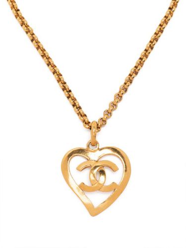 Collier à pendentif CC cœur(1995) - CHANEL Pre-Owned - Modalova