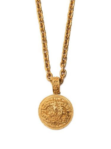 Collier à pendentif médaillon CC (1994) - CHANEL Pre-Owned - Modalova