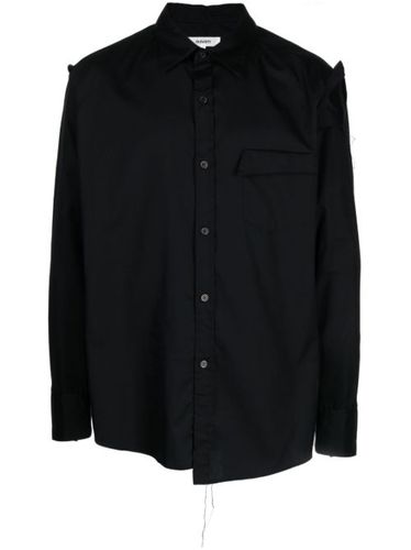 Chemise asymétrique à épaules tombantes - sulvam - Modalova