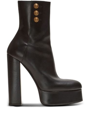 Bottines Brune 135 mm en cuir - Balmain - Modalova