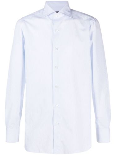 Chemise en coton à col italien - Finamore 1925 Napoli - Modalova