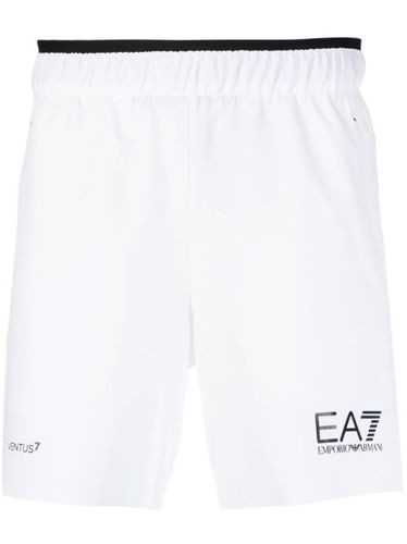 Short fendu à logo imprimé - Ea7 Emporio Armani - Modalova