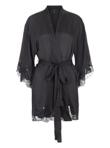 Robe de chambre en soie à taille ceinturée - Kiki de Montparnasse - Modalova