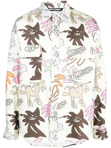 Chemise à imprimé graphique - Palm Angels - Modalova