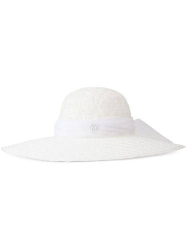 Chapeau Blanche à fleurs brodées - Maison Michel - Modalova