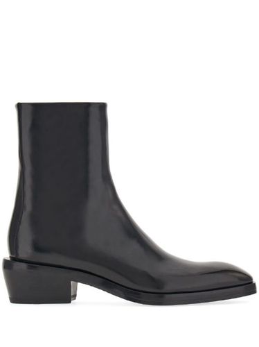 Bottines en cuir à bout carré - Ferragamo - Modalova