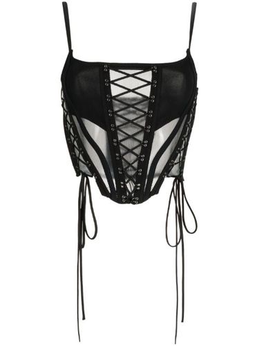 Haut bustier transparent à détail de laçage - Monse - Modalova