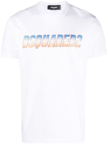 T-shirt en coton à logo imprimé - DSQUARED2 - Modalova