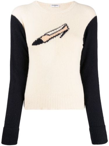 Pull en cachemire à motif graphique (années 1990-2000) - CHANEL Pre-Owned - Modalova