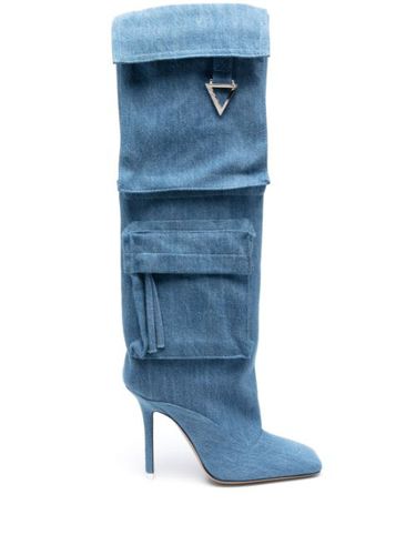 Bottes Sienna 105 mm en jean - The Attico - Modalova