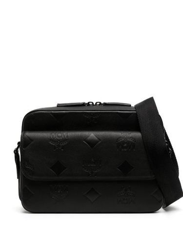 MCM sacoche en cuir - Noir - MCM - Modalova