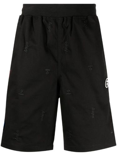 Short droit à logo brodé - AAPE BY *A BATHING APE® - Modalova