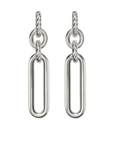 Boucles d'oreilles pendantes Lexington Double Link en sterling - David Yurman - Modalova