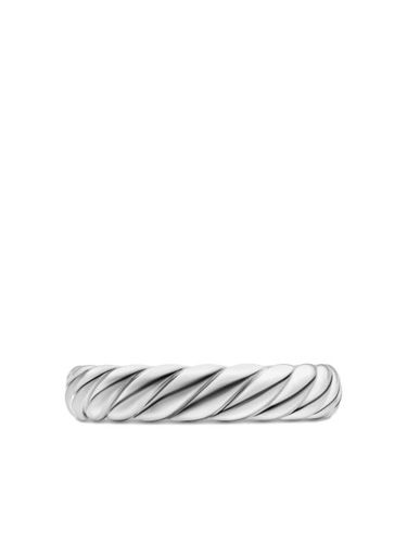 Bague Sculpted Cable en or blanc 18ct (4,6 mm) - David Yurman - Modalova