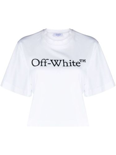 T-shirt Big Logo Bookish à coupe crop - Off-White - Modalova
