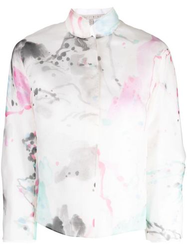 Veste bomber en soie à imprimé graphique - SHIATZY CHEN - Modalova