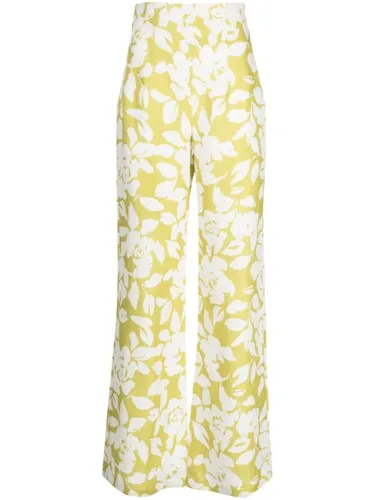 Pantalon en lin Lilly à coupe évasée - Bambah - Modalova