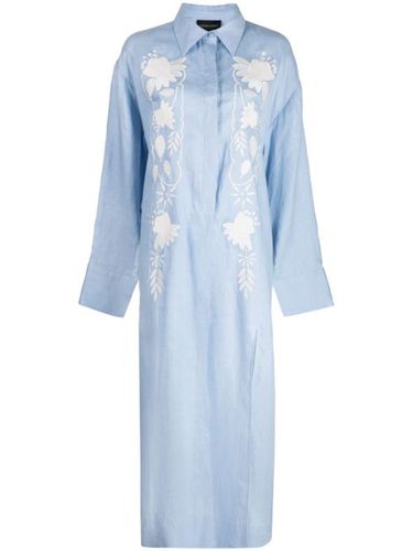 Robe-chemise à fleurs brodées - Cynthia Rowley - Modalova