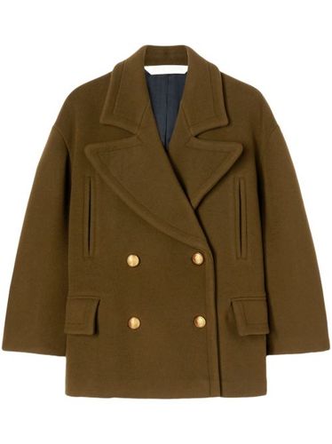 Manteau croisé à broderies - Palm Angels - Modalova